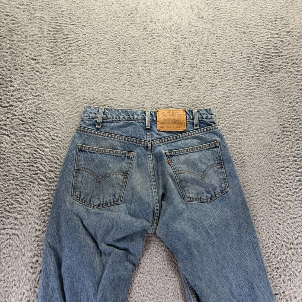 Vintage Levi's 505 Jeans Mens 30x32 Blue Cotton Denim Straight Streetwear Faded